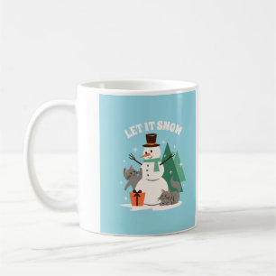 Lassen Sie es Schnee Kaffee Tasse