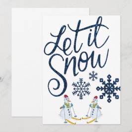 Lassen Sie es Schnee klassische Weihnachten