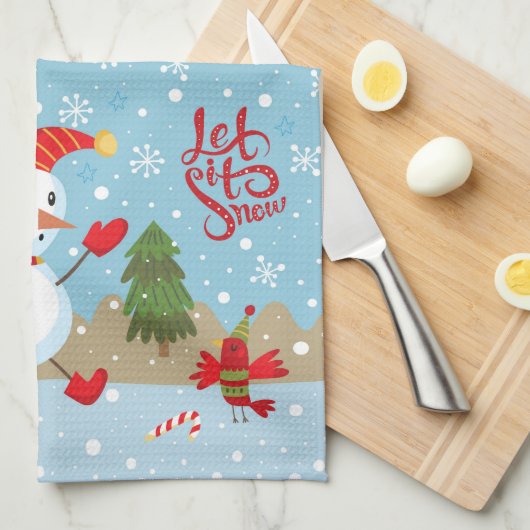 Lassen Sie es Schnee Küchentuch B (Viertel Falte)