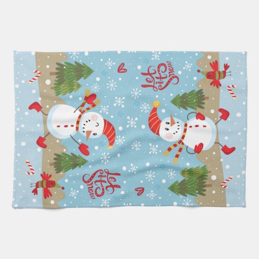 Lassen Sie es Schnee Küchentuch B (Horizontal)