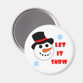 LASSEN SIE ES SCHNEE Magnete Magnet (Vorderseite/Rückseite)