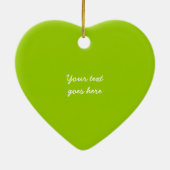 Lassen Sie es Schnee maßgeschneiderte Weihnachtssc Keramikornament (Hinten)