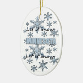 Lassen Sie es Schnee Minnesota Weihnachtsschmuck (Links)