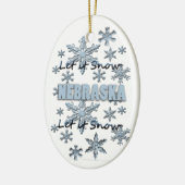 Lassen Sie es Schnee Nebraska Weihnachtsschmuck (Links)