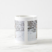 Lassen Sie es Schnee Red White Custom Foto Winter Kaffeetasse (Mittel)