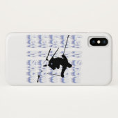 Lassen Sie es Schnee Skier iPhone Case (Rückseite (Horizontal))