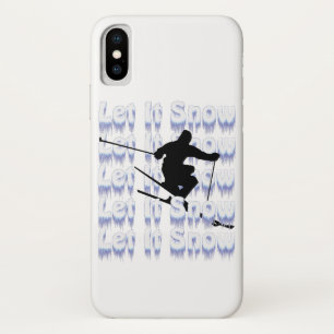 Lassen Sie es Schnee Skier iPhone Case