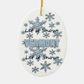 Lassen Sie es Schnee Vermont Weihnachtsschmuck (Vorne)