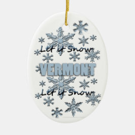 Lassen Sie es Schnee Vermont Weihnachtsschmuck