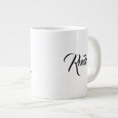 Lassen Sie es schnee/Weihnachts-Zitat /Tasse Jumbo-Tasse (Vorderseite Rechts)