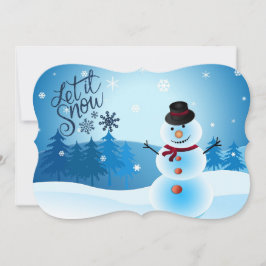 Lassen Sie es schneeartig Unterschrift und Gruß hi Feiertagskarte