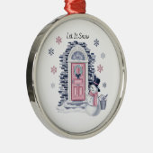 Lassen Sie es schneebedecken Ornament Aus Metall (Rechts)