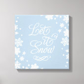 Lassen Sie es schneebedeckte blaue WinterschneeTyp Leinwanddruck (Vorderseite)
