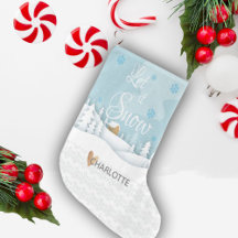 Lassen Sie es schneebedeckte Landschaft des Herzsc