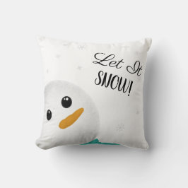 Lassen Sie es schneebedeckten Kissen