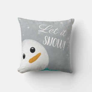 Lassen Sie es schneebedeckten Kissen
