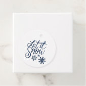 Lassen Sie es schneebegünstigen Tags Geschenkanhänger (Beispiel)