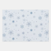 Lassen Sie es schneebeständig blau und Burgund Per Geschenkpapier Set (Vorderseite 2)