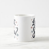 Lassen Sie es schneefarben Schneeflocke Elegante W Kaffeetasse (Mittel)