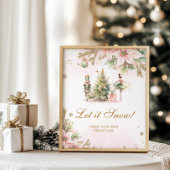 Lassen Sie es Schneeflocken Schneeflocken Station  Poster