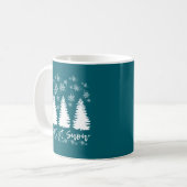 Lassen Sie es schneegearbeitete Canvas drucken Kaffeetasse (Vorderseite Links)