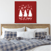 Lassen Sie es schneegearbeitete Canvas drucken Leinwanddruck (Insitu (Schlafzimmer))