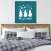 Lassen Sie es schneegearbeitete Canvas drucken Leinwanddruck (Insitu (Schlafzimmer))