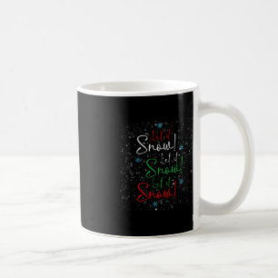 Lassen Sie es schneelassen, damit es schneeflacker Kaffeetasse
