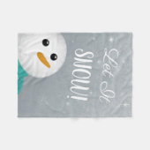 Lassen Sie es Schneemann Fleece Blanket (Vorderseite (Horizontal))
