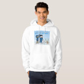 Lassen Sie es Schneemann-Männchen-Hoodie erahnen Hoodie (Vorne ganz)