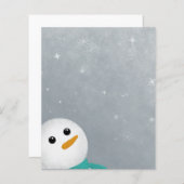 Lassen Sie es Schneemann Papier (Vorne/Hinten)