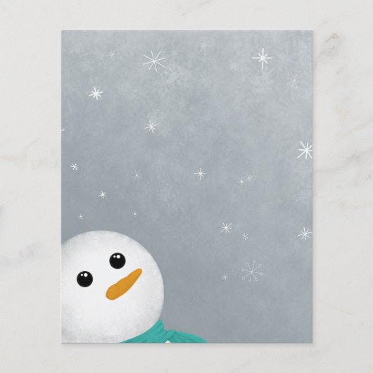 Lassen Sie es Schneemann Papier (Vorderseite)