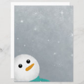 Lassen Sie es Schneemann Papier (Vorne/Hinten)