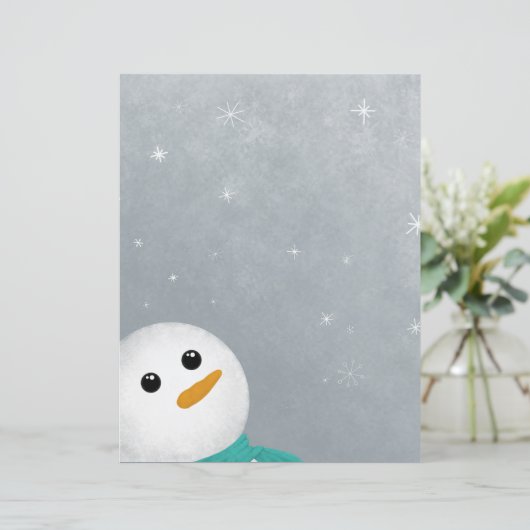 Lassen Sie es Schneemann Papier (Stehend Vorderseite)