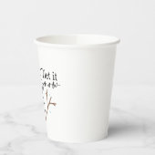 Lassen Sie es Schneemann Papier Cups Pappbecher (Links)