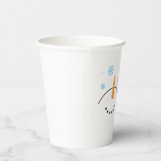 Lassen Sie es Schneemann Papier Cups Pappbecher (Rechts)