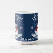 Lassen Sie es Schneemann PERSONALIZE Kakao Kaffeetasse (Mittel)