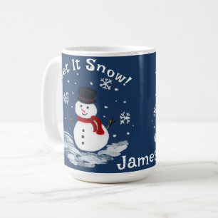 Lassen Sie es Schneemann PERSONALIZE Kakao Kaffeetasse