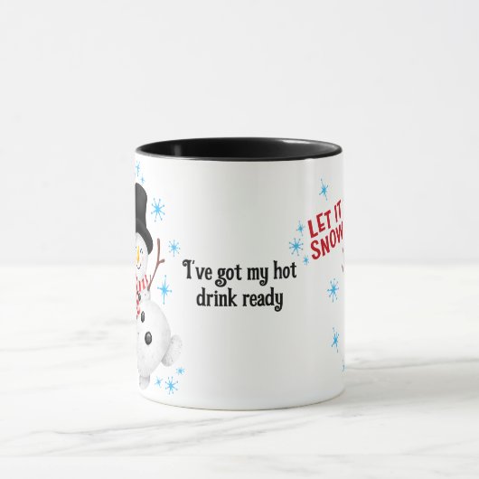 Lassen Sie es Schneemann-Tasse ersticken Tasse (Zentrum)