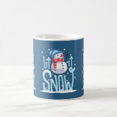 Lassen Sie es Schneemann-Tasse Kaffeetasse (Mittel)