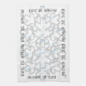 LASSEN SIE ES SCHNEEN HANDTUCH (Vertikal)