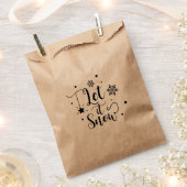 LASSEN SIE ES SCHNEEN Skript Winter Weihnachtsfeie Geschenktütchen (Ausgeschnitten)