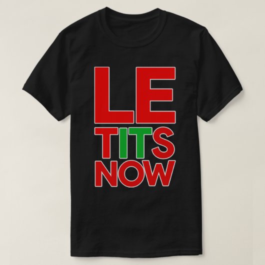 LASSEN SIE ES SCHNEEN T-Shirt (Design vorne)