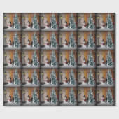 Lassen Sie es Schneepapier schwitzen Geschenkpapier (Flach)