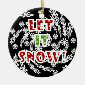 Lassen Sie es schneesicheren Ornament bleiben