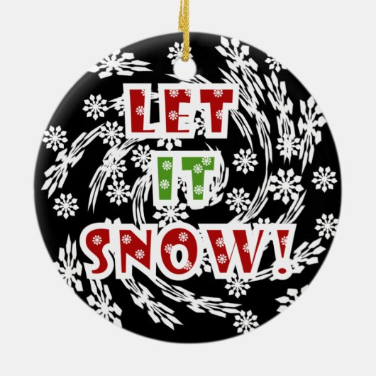 Lassen Sie es schneesicheren Ornament bleiben (Hinten)