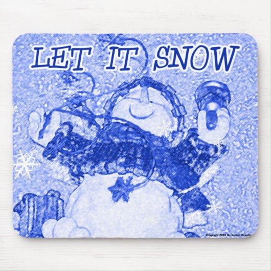 Lassen Sie es schneezucken Mousepad (Vorne)
