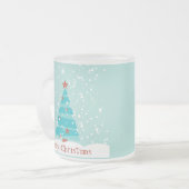 "Lassen Sie es schneien" frohe Mattglastasse (Vorderseite Links)