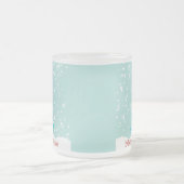 "Lassen Sie es schneien" frohe Mattglastasse (Mittel)