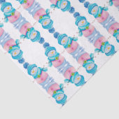 Lassen Sie es schneien glücklich Snowman Seidenpapier (Detail)